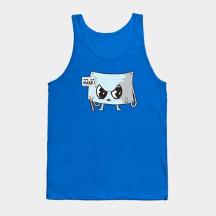 Funny Cartoon Mask Mandate Tank Top